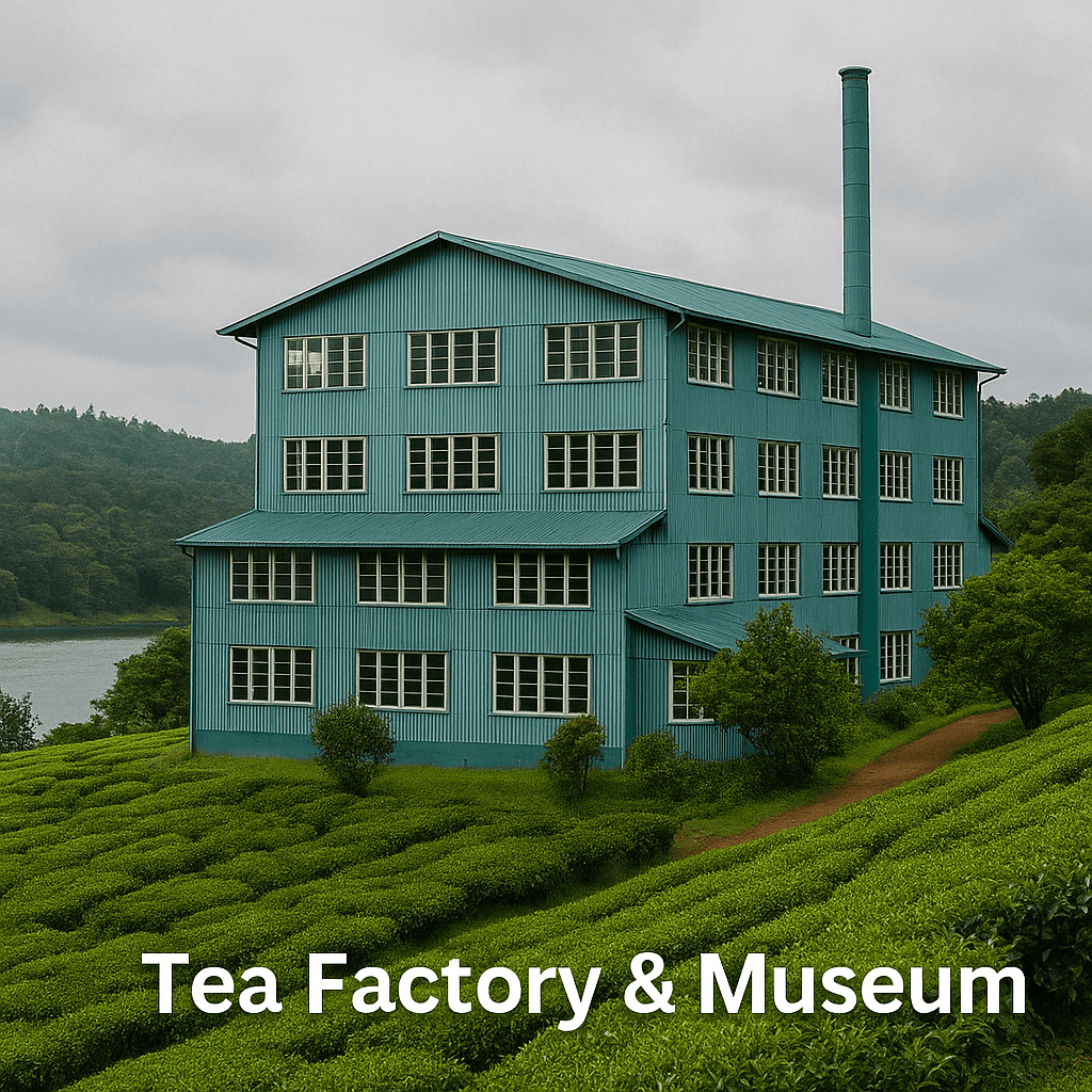 Tea Factory Amidst Rolling Green Hills Tea Factory