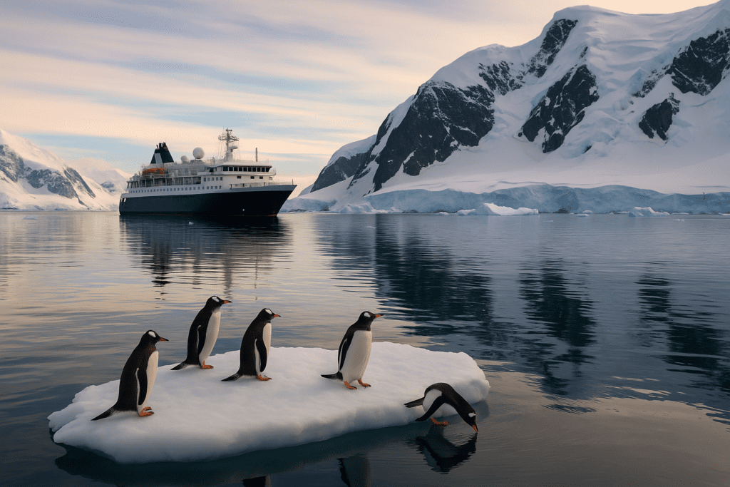 Antartic with Penguins