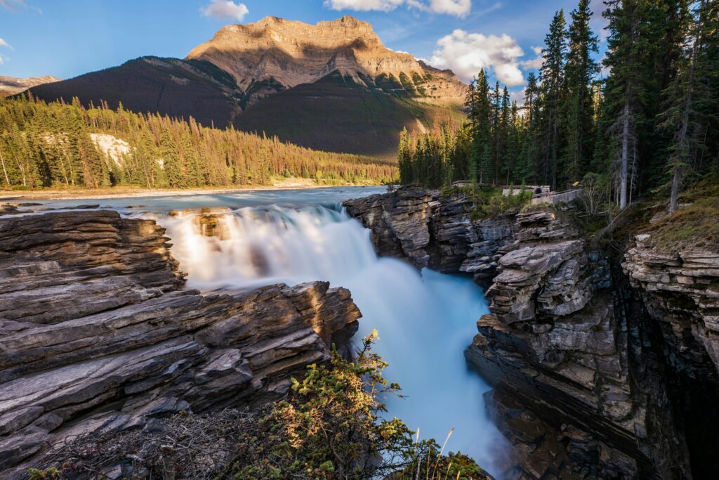 Athabasca Falls near Jasper National Park, Alberta, Canada.
