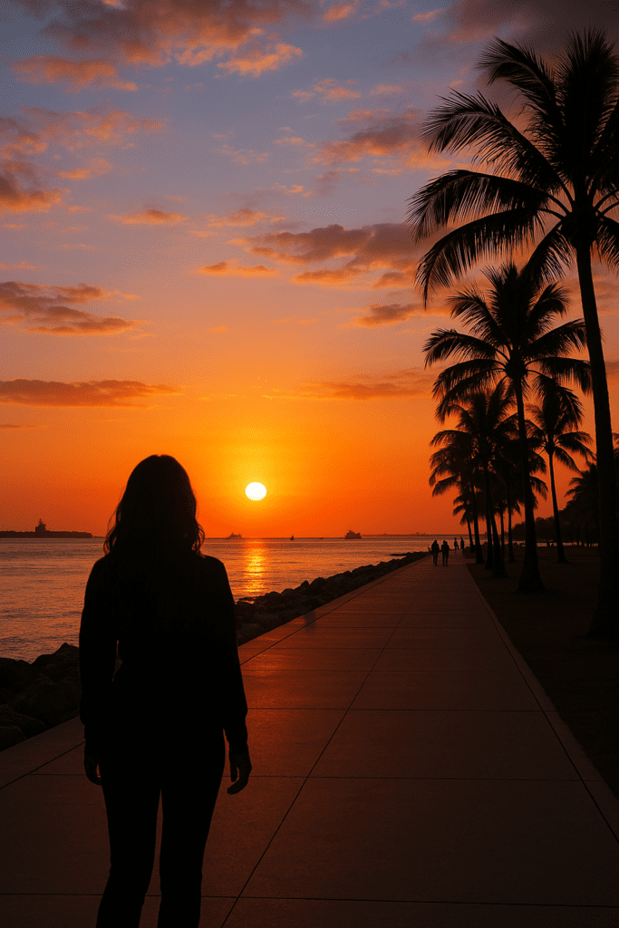 Sunset at South Pointe Park