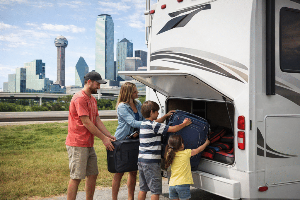 Family RV rentals near DFW Airport ready for spring break travel
