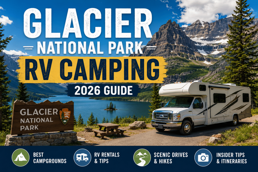 Glacier National Park RV Camping (2026 Guide): Best Campgrounds, RV Rentals, Scenic Drives & Insider Tips 1 GLACIER NATIONAL PARK 2026
