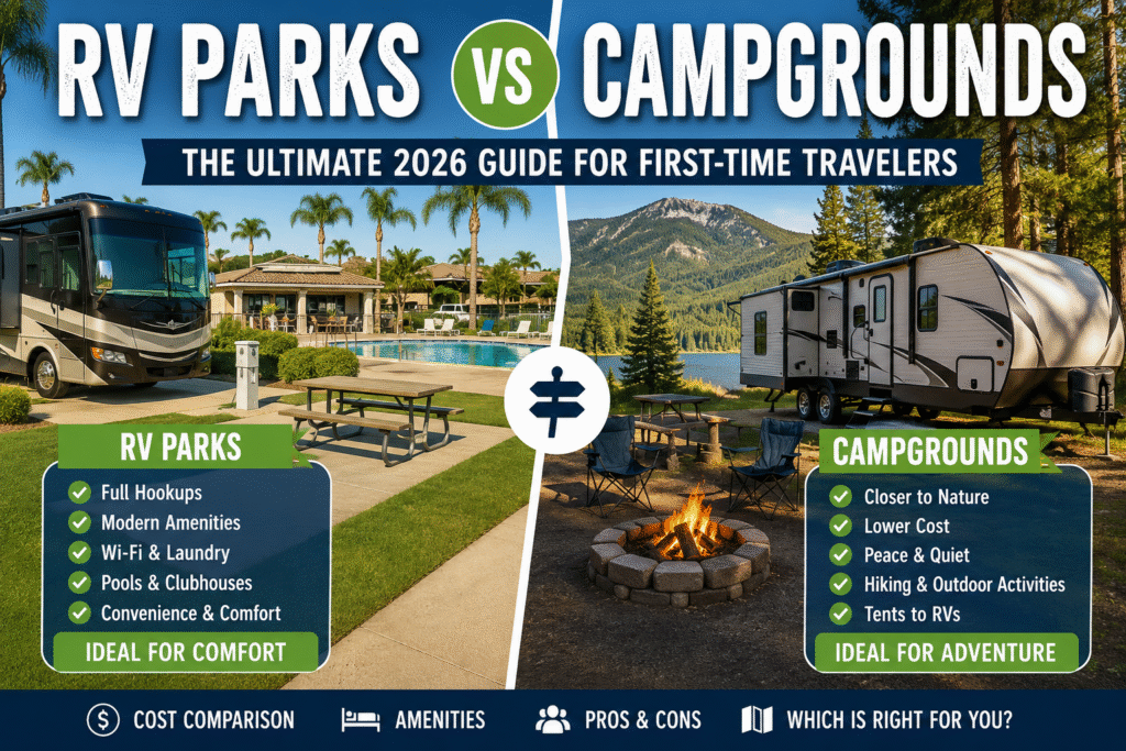 RV Parks vs Campgrounds: The Ultimate 2026 Guide to Choosing the Best Stay 3 RV PARKS VS CAMPGROUNDS